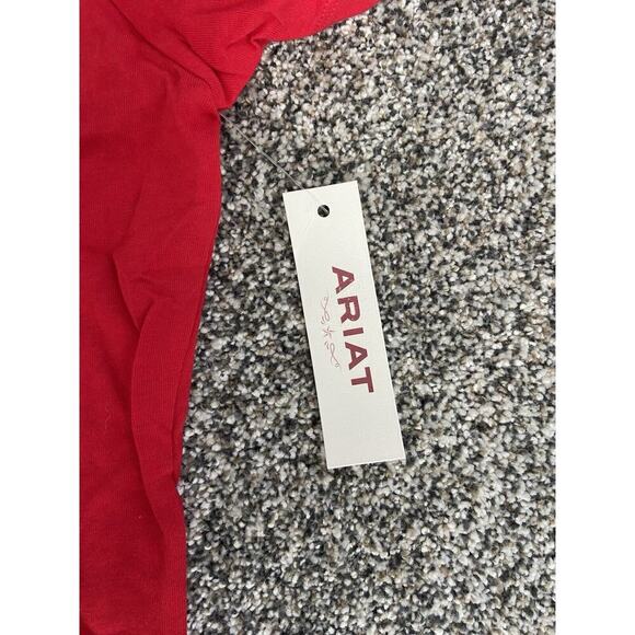 Women’s Ariat Red Mexico T-shirt Short Sleeve NWT Size XL Cotton - Picture 5 of 7